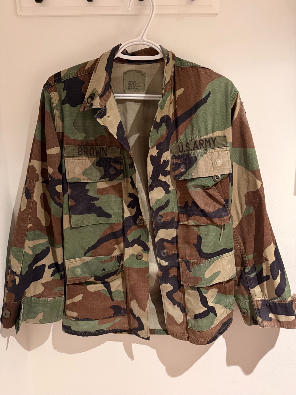 Size XS US Army Camo Field Jacket